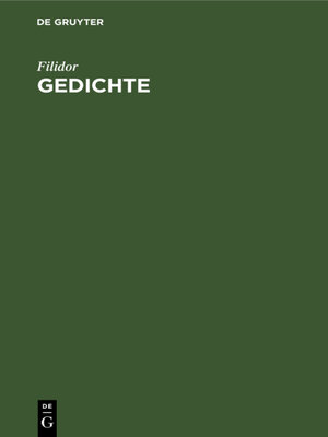cover image of Gedichte